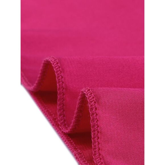 Satin Lingerie Cami Tops Shorts Sleepwear Pajamas Sets Hot Pink - Picture 5 of 5